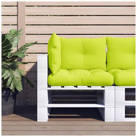 Cuscini Per Pallet 3 Pz Verde Intenso In Tessuto - Foto 1