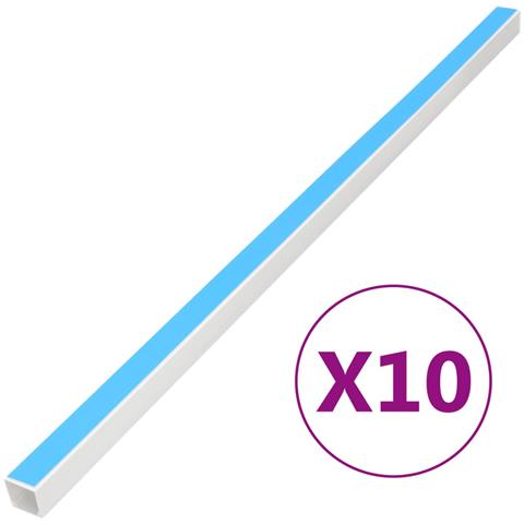 Canalina Per Cavi Autoadesiva 10x10 Mm 10 M In Pvc - Foto 1