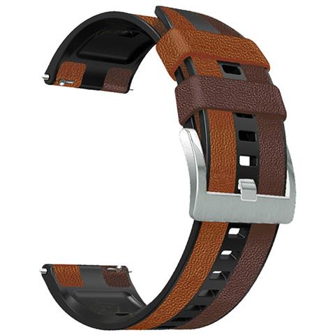 Cinturino Per Orologio Per Huawei Gt3 Pro, Suunto 9 Peak E Altro Brown+black - Foto 1