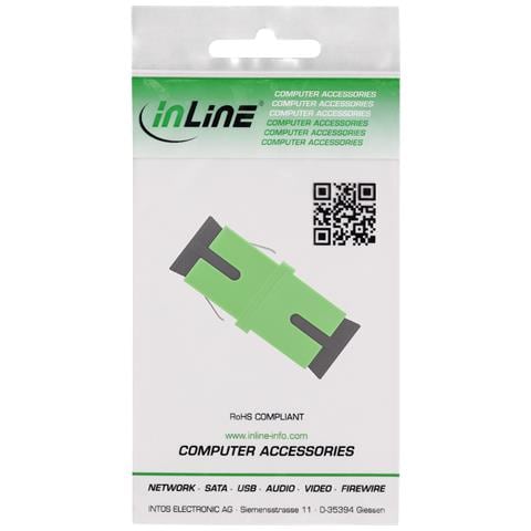 Adattatore per fibra ottica, simplex SC /SC, SM, ceramica, verde - Foto 3