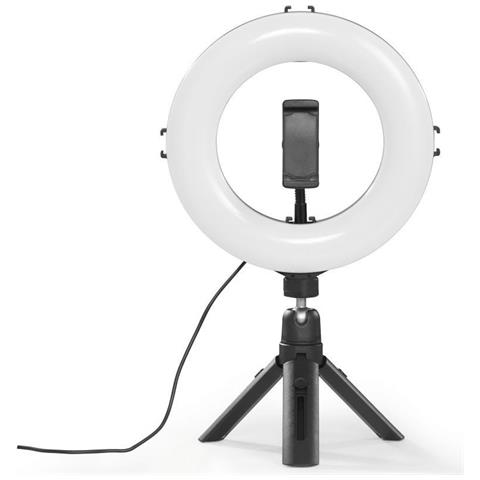 Hama Spotlight Smart 80 Ii Led Ring Light 8 Ring W/ 96 Leds Warm White To Daylight Bright Dimmable Remote Control Tripod - Foto 1