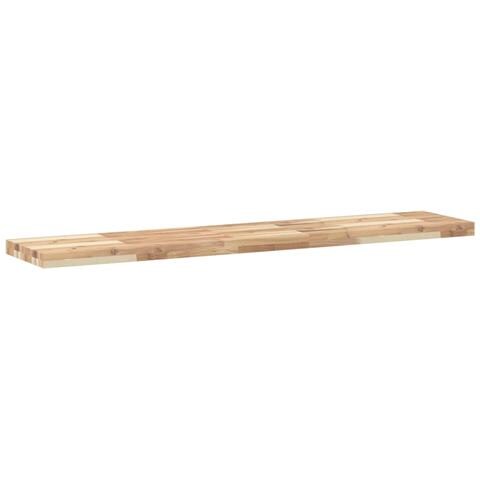 Ripiano A Parete 120x30x4 Cm Legno Massello Acacia Non Trattato - Foto 3