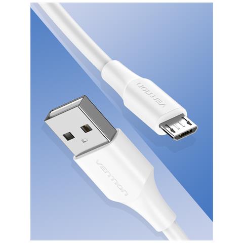 CTIWG cavo USB USB 2.0 1,5 m USB A Micro-USB B Bianco - Foto 2