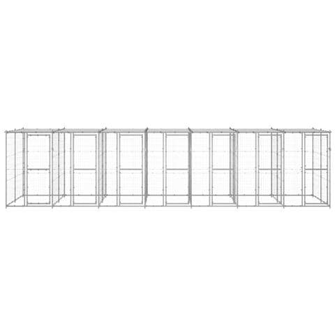 Lusso Casadino - Gabbia Per Cani Da Esterno In Acciaio Zincato Con Tetto 16,94m² - Foto 1