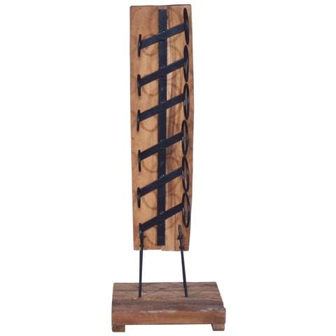 Cantinetta Per 6 Bottiglie 35x35x100 Cm In Legno Di Teak - Foto 1