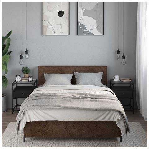 Lusso Casadino -  Comodini 2 Pz Neri 40x40x55 Cm In Legno Multistrato - Foto 8