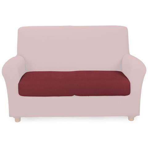 Copridivano Elasticizzato Melange In Cotone Colore Rosso Misura 1 Posti - Foto 1