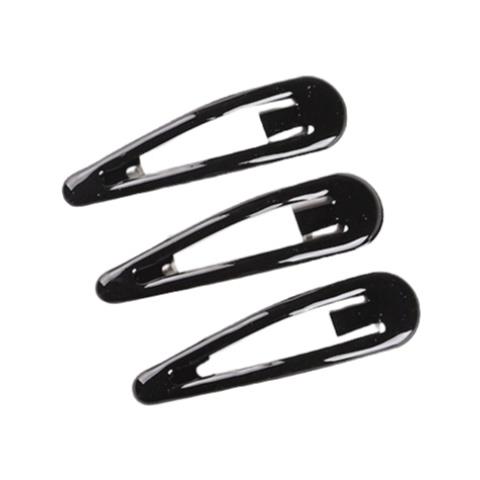 Fermagli Per Capelli Classici A Goccia Nera - Set Di 3 - Foto 1