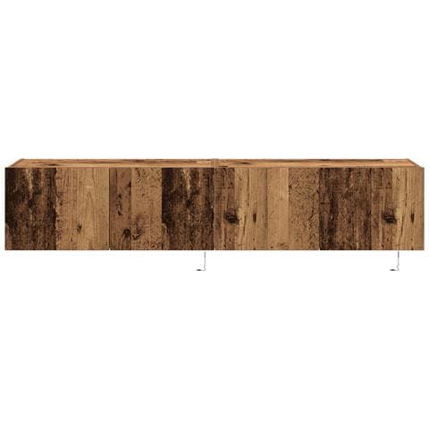 Mobile TV con luci LED 2 pz Legno antico 80x35x31 cm - Foto 9