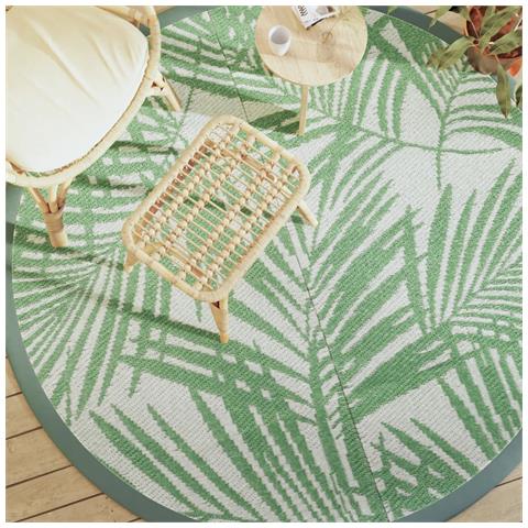 Tappeto da Esterno ARAKIL Verde Ø200 cm in PP - Foto 2