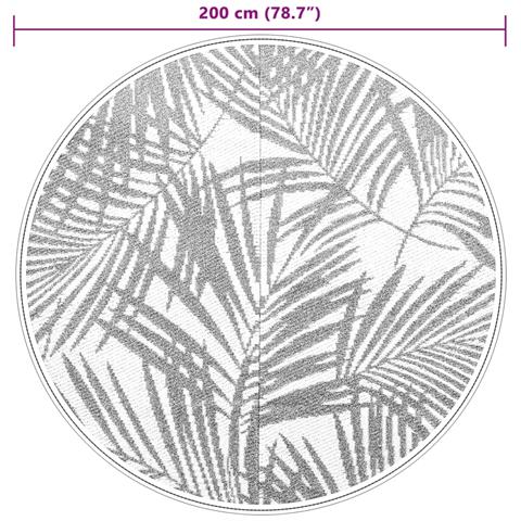 Tappeto da Esterno ARAKIL Verde Ø200 cm in PP - Foto 6