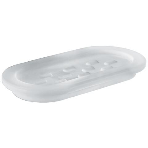 Portasapone Per Portasalviette Attrezzabile Da Muro In Vetro Satinato A151 Serie Azzorre - Foto 1