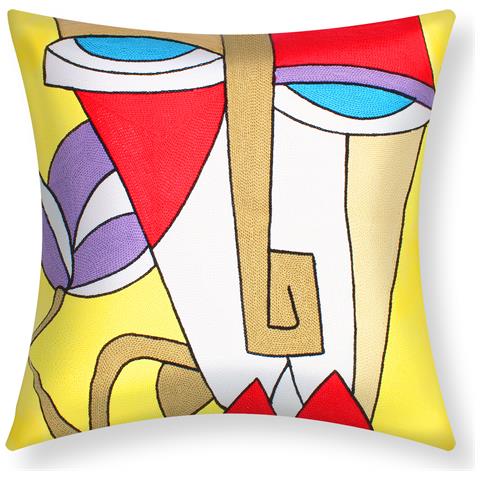 Set Di 2 Copricuscini 45x45 Cm Ricamati Art Nivara - Foto 1