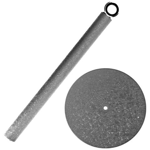 Portarotoli Asciugamani Tutti Gli Effetti Pietra Con Base Pesante Stabile, Grigio - Foto 2