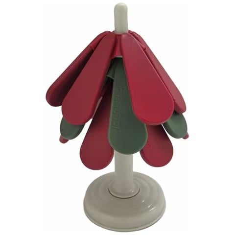 Sottopentola Pieghevole In Silicone Serie Natalizia - Porta Pentola Termoresistente E Sottopiatto Red+green - Foto 2