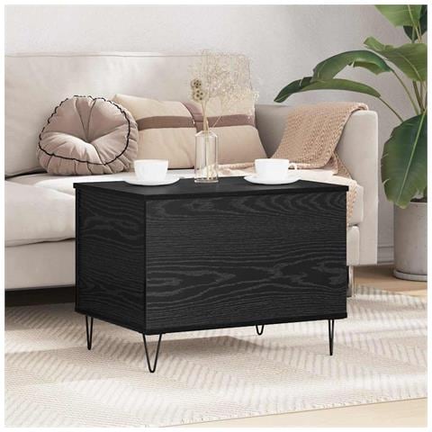 Tavolino da salotto Rovere Nero 60 x 44,5 x 45 cm - Foto 2