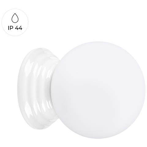 Lampada A Parete Zori Bianco Ip44 Sl. 1903 - Minimalist Lampada Da Parete Bianco 12x12x16 Cm - Foto 1