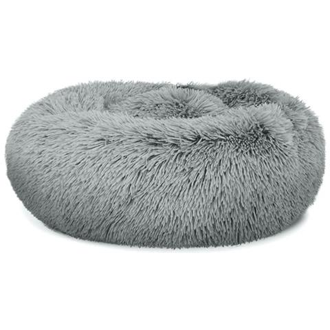 Cuccia in peluche grigio chiaro S 40 cm per cani e gatti di piccola taglia - Foto 2
