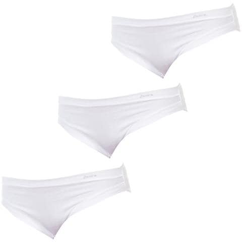 Pack-3 Mutandine Da Donna A Vita Media Con Fodera Interna 1031184 - Foto 1