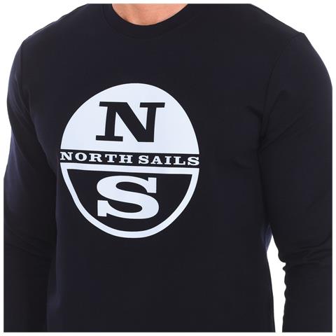 Felpa Girocollo A Maniche Lunghe 9024130 Da Uomo - Foto 3