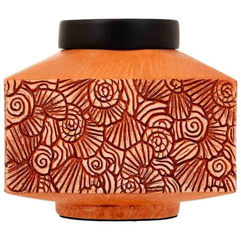 Scatola Decorativa In Poliresina Arancione 16x16x13,5h - Foto 2