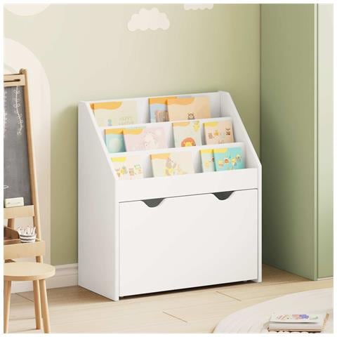 Libreria per Bambini Bianco 60 x 29,5 x 69 cm Legno multistrato - Foto 2