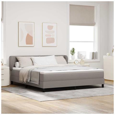 Letto a molle con materasso Talpa 180 x 200 cm Tessuto - Foto 2