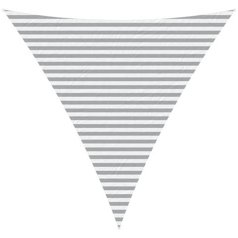 Vela da ombra solare Grigio chiaro e bianco 4 x 4 x 4 m - Foto 1
