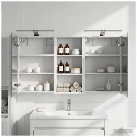 Set di Armadi da Bagno con porta 3 pcs 110 x 10,5 x 60,5 cm - Foto 2
