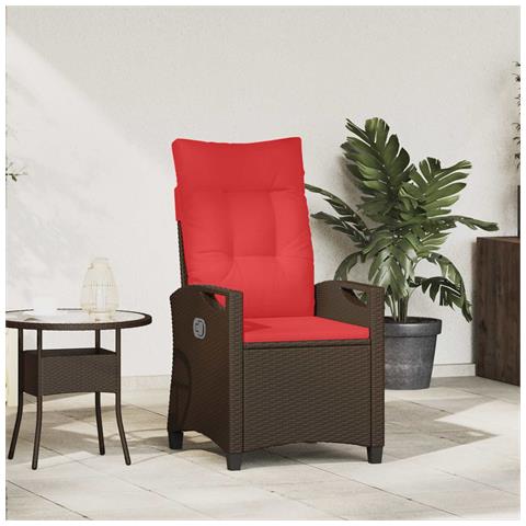 Sedia da giardino reclinabile 56 x 60 x 112 cm acciaio - Foto 2