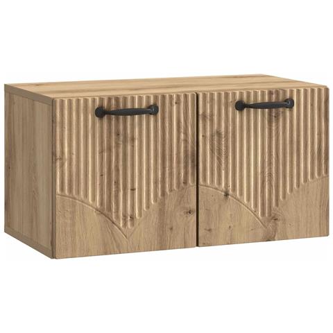 Mobile Porta TV da Muro Rovere Artigianale 59,5 x 31 x 30 cm - Foto 1