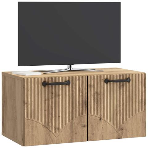 Mobile Porta TV da Muro Rovere Artigianale 59,5 x 31 x 30 cm - Foto 2