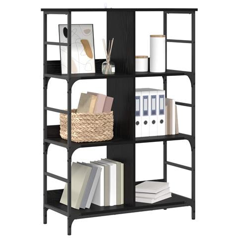 Libreria Rovere nero 78,5 x 33 x 117,5 cm metallo PB - Foto 2