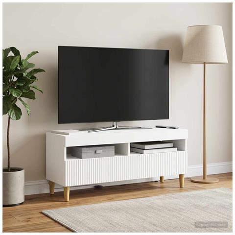 Mobile TV LED Bianco Legno ingegnerizzato - Foto 2