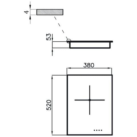 Piano Cottura 7321 240 a Induzione 1 Zona Cottura da 38 cm Colore Nero - Foto 2