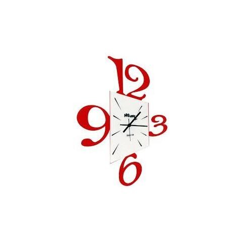 Orologio Parete Prospettiva Colore Rosso - Foto 1