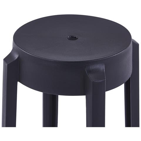 Sgabelli Impilabili 4 Pz Neri In Plastica - Foto 2
