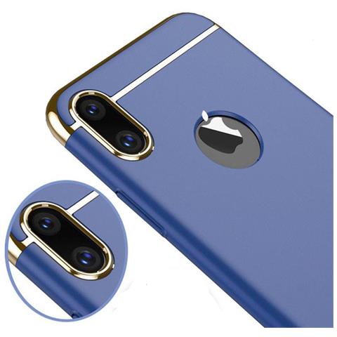 Samsung Galaxy S8 Scafo Ultra Sottile 3 In 1 Dura Del Pc Blu Scuro - Foto 3