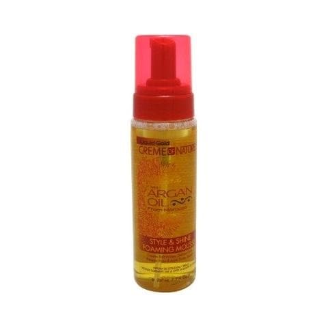 Creme Of Nature Argan Oil Style & Shine Foam Mousse 7oz (3 Pack) - Foto 1