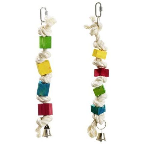 Corda Di Gioco Naturale Per Uccelli - Foto 1