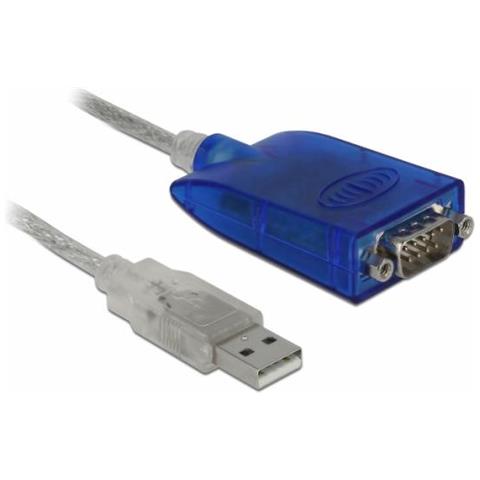 Adapter Usb Type-a To Serial Rs-422/485 Db9 With Surge Protection 600 W And Extended Temperature Range - Serieller Adapter - Usb2.0 - Rs-422/485 - Blau (64055) - Foto 3