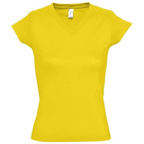 Moon T-shirt Donna - Scollo A V - Colore E Taglia - Blue Navy S - Foto 1
