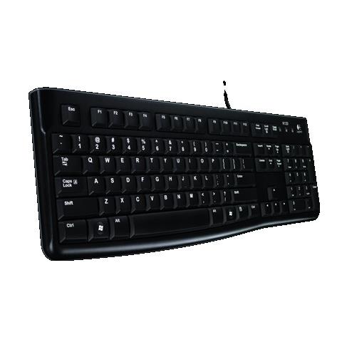 K120 USB QWERTY Inglese UK Nero tastiera - Foto 1
