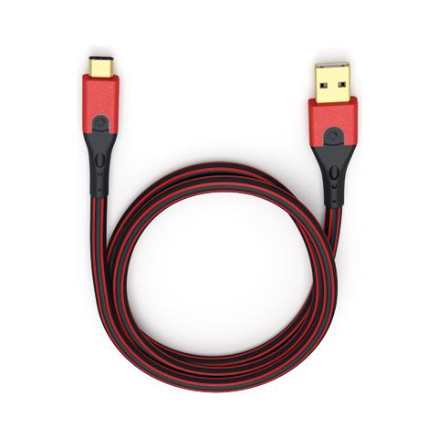 Evolution C3 3m USB A USB C Nero, Rosso cavo USB - Foto 1