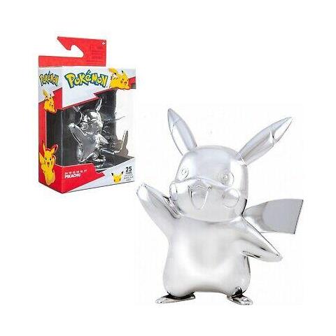 Pokémon 25th Anniversary Select Battle Mini Figures Silver Version Set A Pikachu 7 Cm - Foto 1