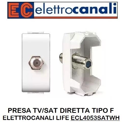 Presa Tv / sat Femmina Diretta Bianca Life Ecl4053satwh - Foto 1