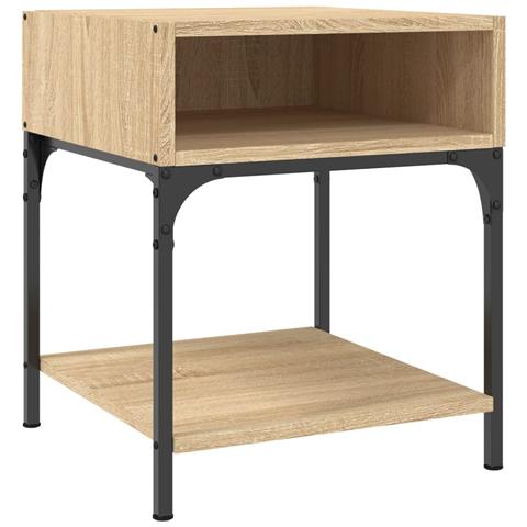 Comodino Rovere Sonoma 40x41x50 Cm In Legno Multistrato - Foto 1