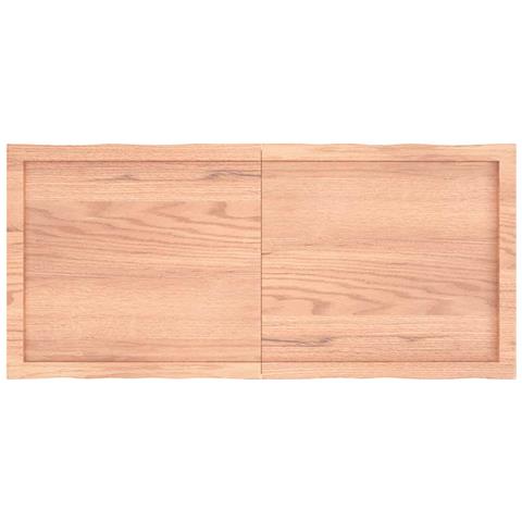 Piano Tavolo Marrone Chiaro 120x50x (2-4) cm Rovere Non Trattato - Foto 2