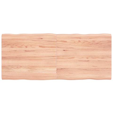 Piano Tavolo Marrone Chiaro 120x50x (2-4) cm Rovere Non Trattato - Foto 1