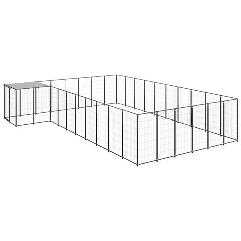 Gabbia Per Cani Nera 19,36 M In Acciaio - Foto 1